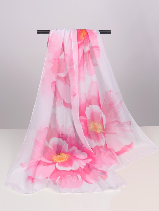 Chiffon Floral Fashion Scarf